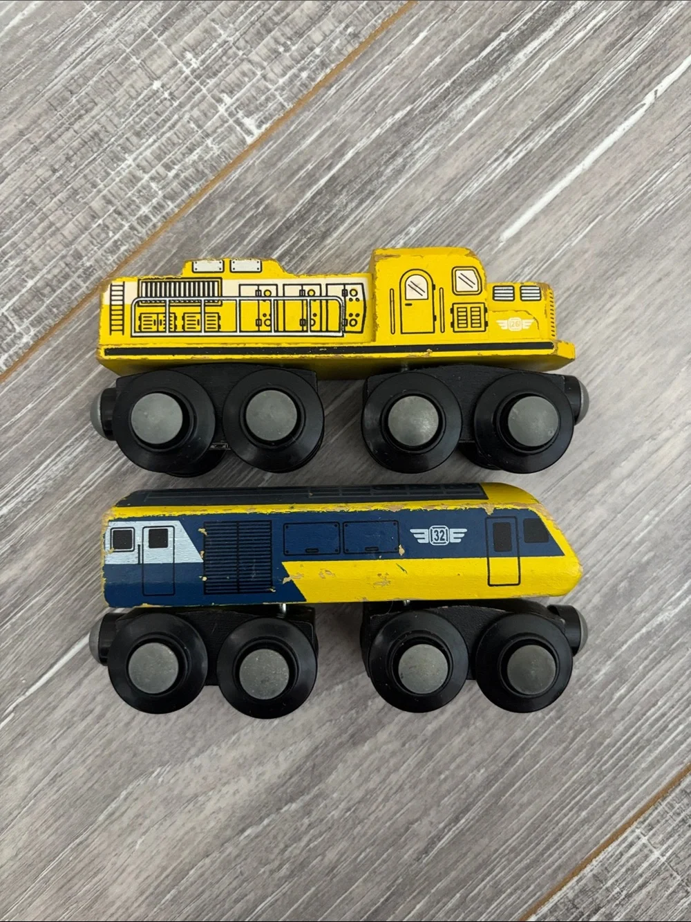 Maxim Wooden Train Set - Yellow